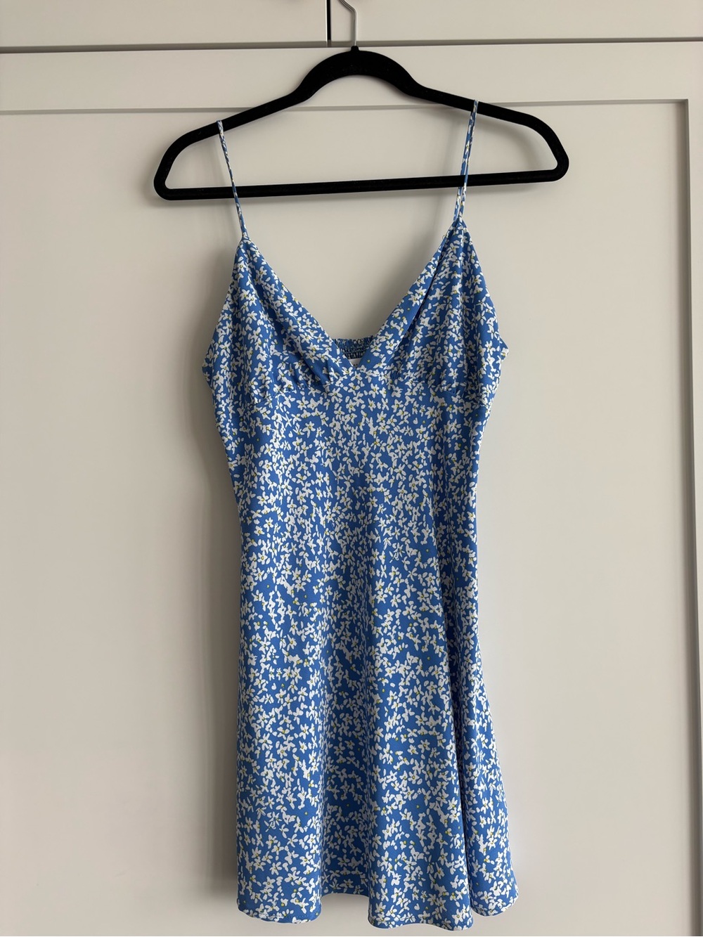 Blue and White Floral Slip Dress